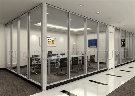 Cheap Divider Walls Modern Tempered Office Partition Glass Wall Sz Ws574 China Partition