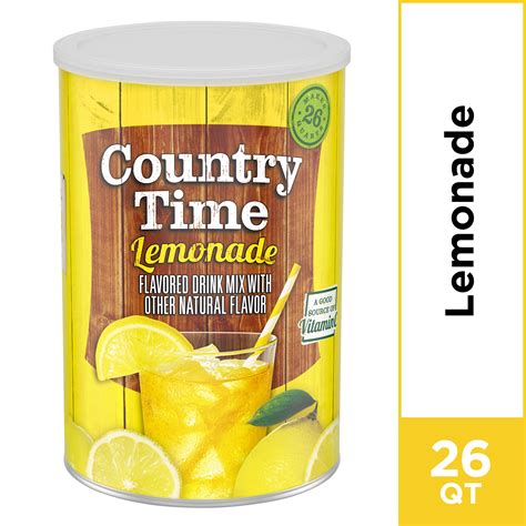 Country Time Lemonade Drink Mix 63 Oz Canister Walmart Walmart