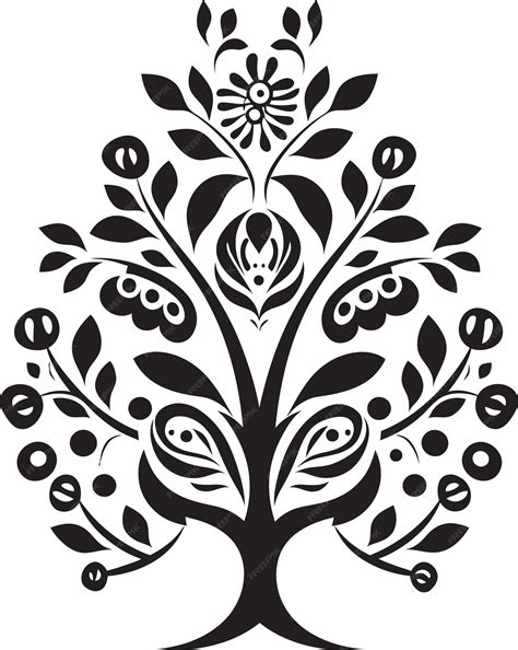 premium vector cultural bloom ethnic floral vector logo icon heritage