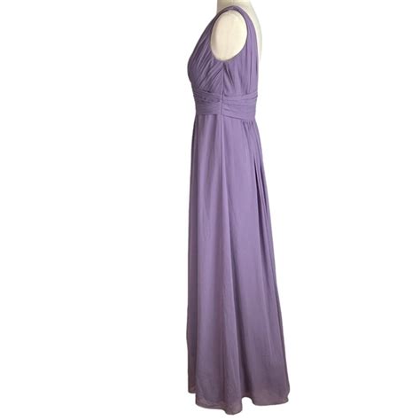 Bill Levkoff Dresses Bill Levkoff Purple One Shoulder Bridesmaid