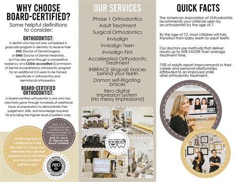 Brochure Design For Sons And Daughters Orthodontics On Behance