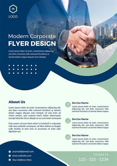 Free Modern Corporate Business Flyer Template FreePSDFlyer