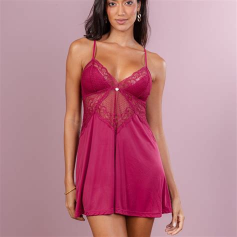 Camisola Sensual De Liganete Renda GabiGiulia Taffner Lingerie