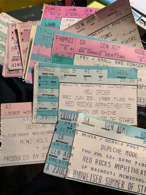 I found a stash of my old concert tickets! Gen X rules : r/GenX