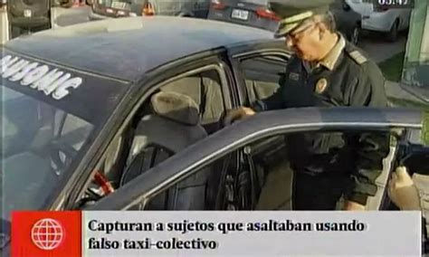 Comas Polic A Detuvo A Delincuentes Que Usaban Falso Taxi Colectivo