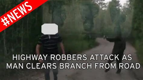 Highwayman Jailed After Video Shows Axe Wielding Robber Ambush Motorist