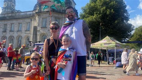 In Pictures Pride Cymru Turns Streets Of Cardiff Rainbow Bbc News