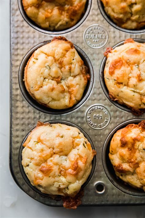 Savory Zucchini Muffins Recipe With Cheese Little Spice Jar