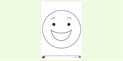 Happy Face Colouring Page Printable Colouring Sheets