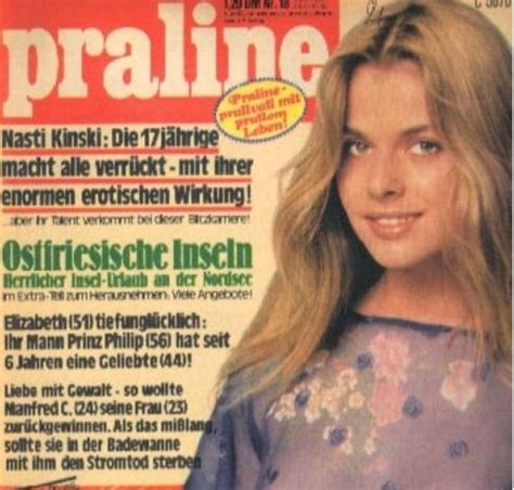 Nastassja Kinski Covers Praline Magazine Germany Prinz Philip