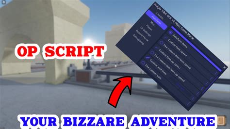 New Your Bizzare Adventure Op Script Autofarm Itemfarm Teleport Youtube