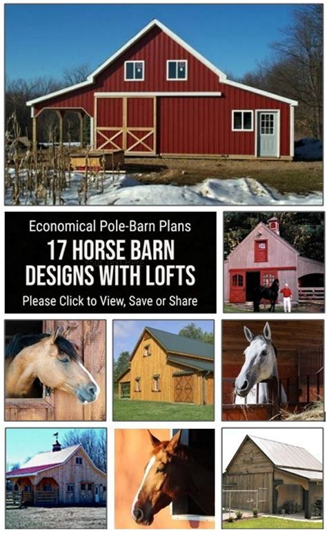 17 Small Horse Barn Designs Complete Pole-barn Building Plans - Etsy