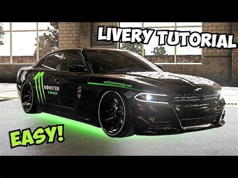 Monster Energy Dodge Charger Livery Tutorial Real Driving School