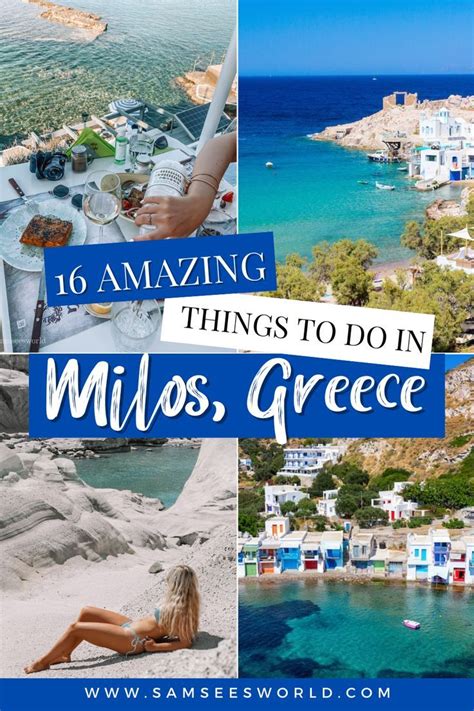 Amazing Things To Do In Milos Greece Greek Islands Vacation Greek