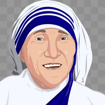 Mother Teresa Drawing PNG Transparent Images Free Download | Vector ...