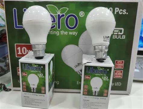 B22 10W Libero Aluminium ED Bulb 6500K Cool White At Rs 80 Piece In