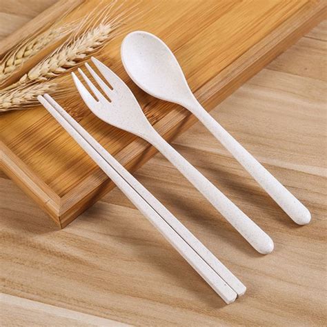 Wheat Straw Cutlery Set Eco Friendly Gift Giftone