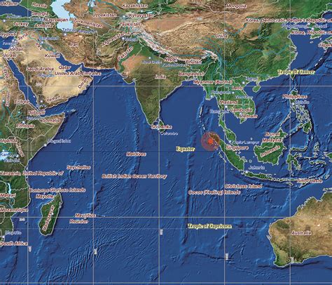 Indian Ocean Tsunami Map