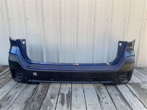 2020 2021 Subaru Outback Rear Bumper Cover Oem Dark Blue Color Wsensor Holes Ebay