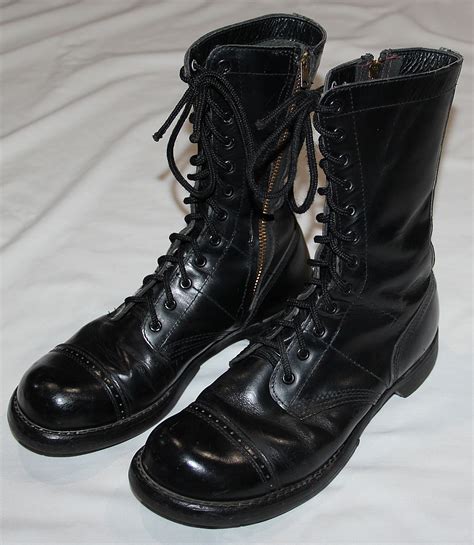 T363. VIETNAM CORCORAN PARATROOPER BOOTS WITH SPEED ZIPPERS - B & B