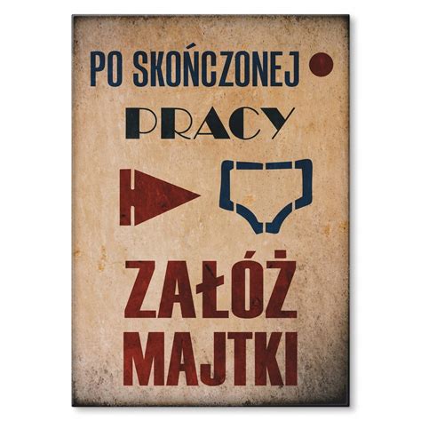 Poster Metalowy Blacha Obraz Du Y Napis Pomys Na Prezent Prl Za