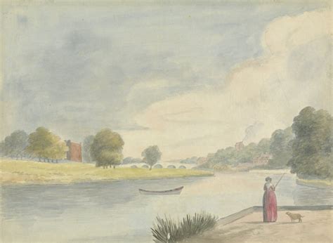 Woman Fishing By Edward Francis Burney Buy Fine Art Print