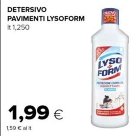 Lysoform Detersivo Pavimenti Lt Offerta Di Tigre