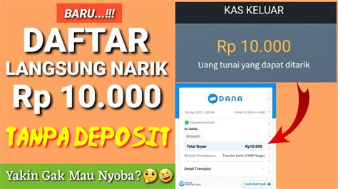 BARU DAFTAR LANGSUNG BISA NARIK APLIKASI PENGHASIL SALDO DANA