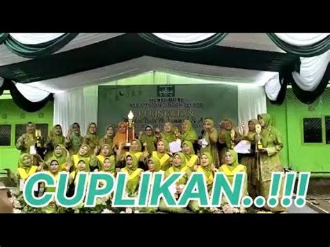 MUSLIMAT DESA PASIRPOGOR JADI JUARA UMUM LOMBA MUSLIMAT YANG DIADAKAN