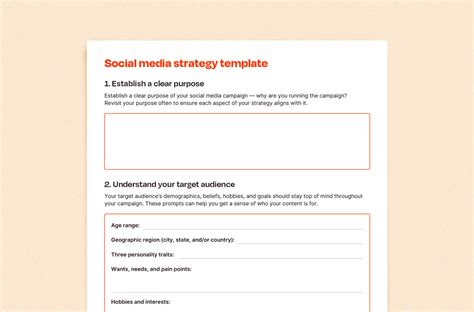 How To Design A Social Media Strategy Template Zapier