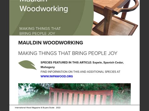 Buyers Guide 2022Mauldin Woodworking Making Things That Bring People Joy