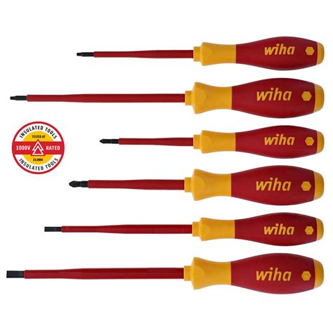 Wiha Insulated Softfinish Screwdriver Set Piece Set The Wholesale