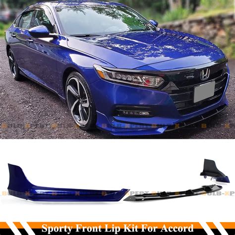 For 2018 2020 Accord Still Night Blue Pearl YF Front Bumper Lip