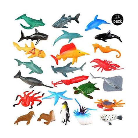 Ootsr Animaux Marins Pack Ensemble Jouet Animaux En Plastique C