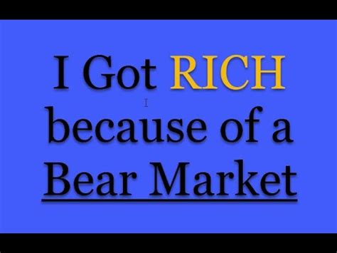 My Stock Market Prediction And Two Reasons To Love Bear Markets Youtube