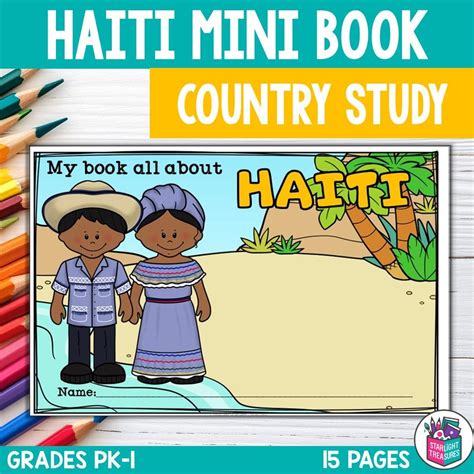 haiti mini book  early readers  country study etsy