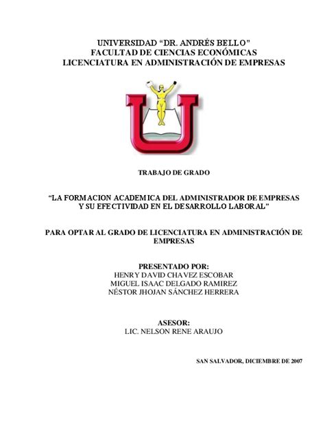 Pdf Universidad Dr AndrÉs Bello Facultad De Ciencias EconÓmicas