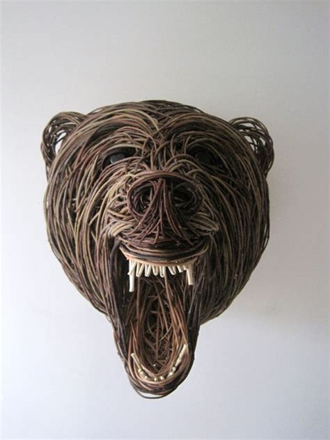 Brown Bear Sculpture - Bob Johnston Baskets