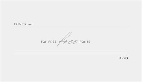 Top 4 Free Fonts for Designers in 2023 - Enhance Your Creativity!