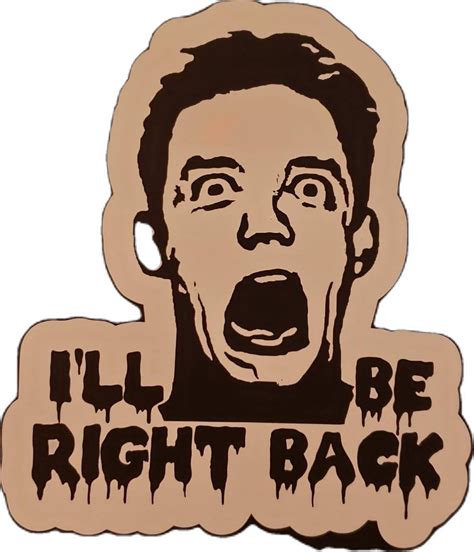 Scream, Stu Macher, i'll Be Right Back, Matthew Lillard, Vinyl Decal - Etsy | Scary movie ...