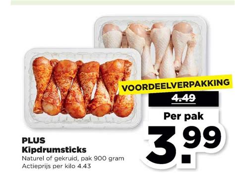 Plus Kipdrumsticks Aanbieding Bij Plus Folders Nl