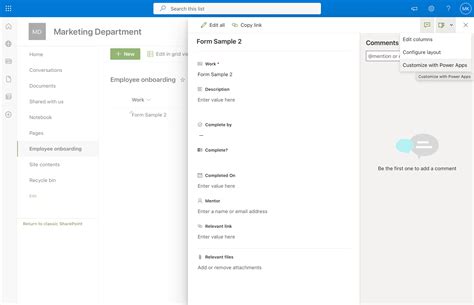 How to Create a Form in SharePoint Online – Master Data Skills + AI