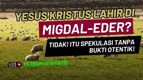 VV 21 Migdal Eder Tempat Kelahiran Yesus Itu Propaganda Ala