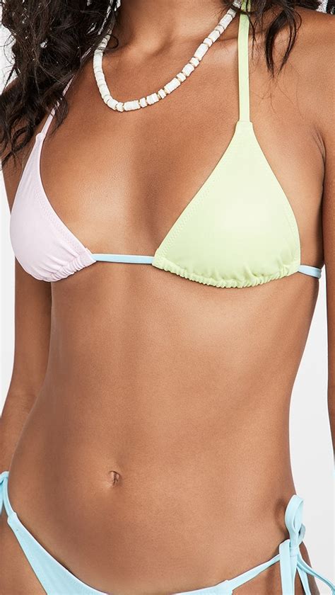 Solid Striped The Iris Bikini Top Shopbop