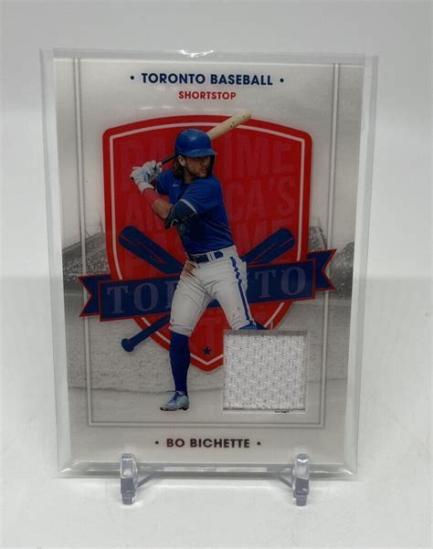 Panini Chronicles Bo Bichette America S Pastime Swatch Relic Ebay