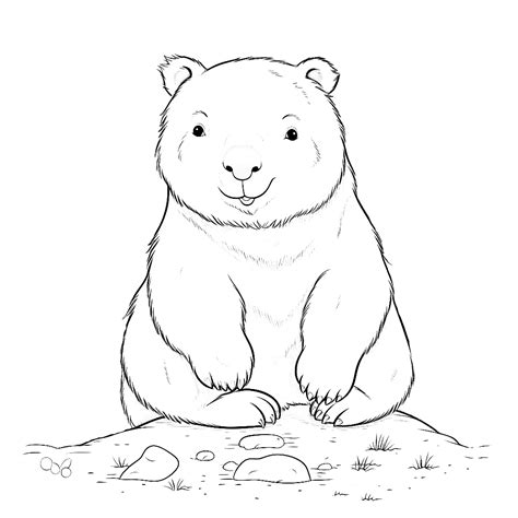 Wombat Coloring Pages Coloring Corner