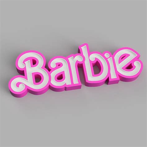 Nameled Barbie Stl Files For Led Lamp 3d Printing Etsy