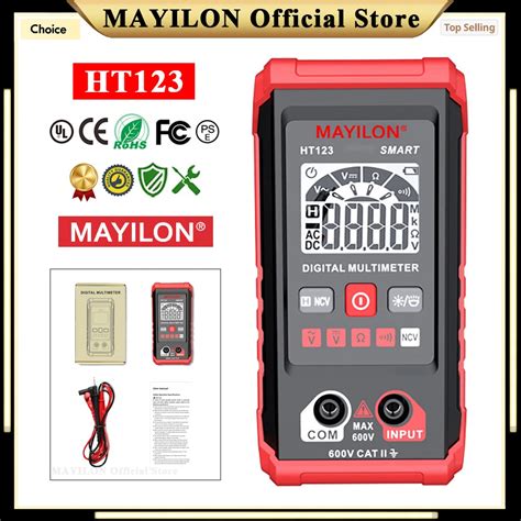 Mayilon Ht Mini Smart Digital Multimeter Auto Range Professional Ac