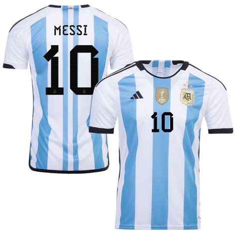 Maillot Argentine Etoiles Messi Enfant Exterieur