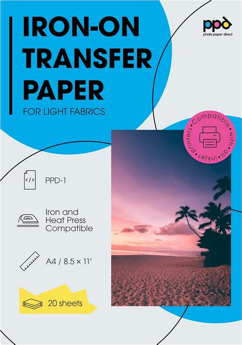 Ppd X A Premium Inkjet T Shirt Transfer Papier Transparante